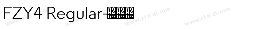 FZY4 Regular字体转换